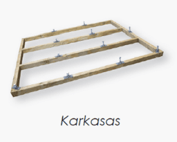 prefabricated terrace frame