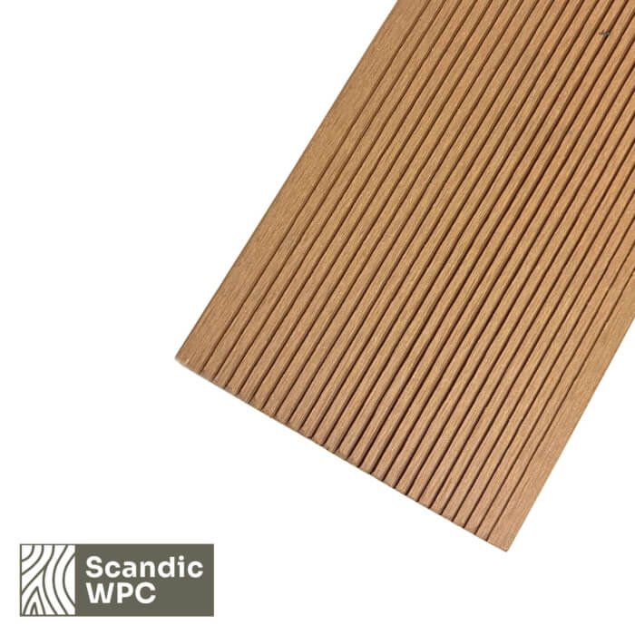 Scandic WPC Solid Sand color decking board, 20x141x3600, wood imitation/grooved - Image 3