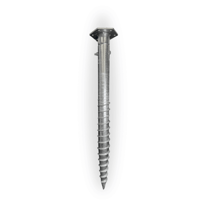 Screw-in screw foundation 76x1200x3.5mm HDG, connecting series - Image 1