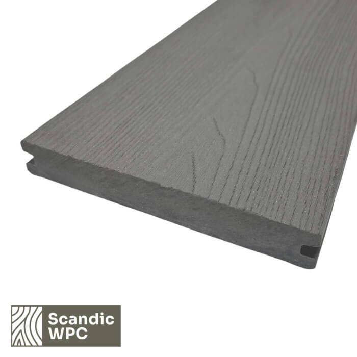 Scandic WPC Solid New Grey decking board, 20x141x4200, wood imitation/grooved - Image 4