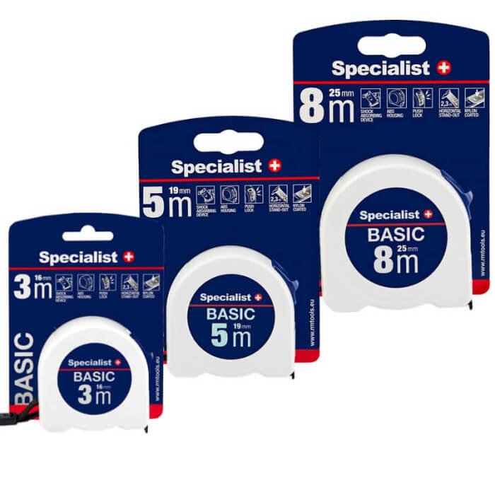 SPECIALIST+ ruletė BASIC 5m x 25mm - Image 4