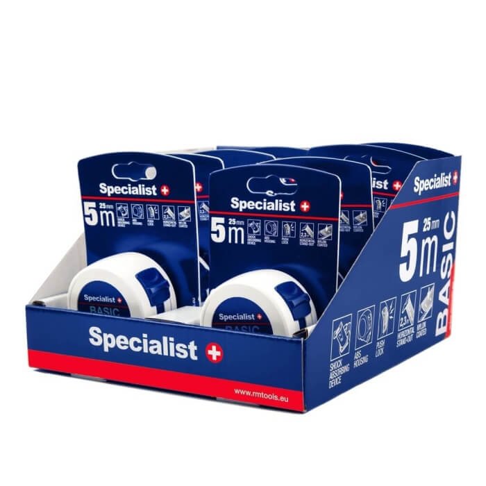 SPECIALIST+ ruletė BASIC 5m x 25mm - Image 5