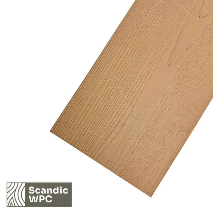 Scandic WPC Solid Sand color decking board, 20x141x3600, wood imitation/grooved - Image 2