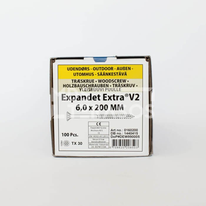 Wood screws for the field Expandet EXTRA V2 6×200 mm 100 pcs. - Image 2