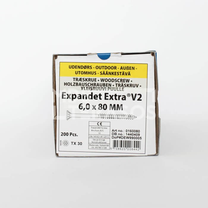 Wood screws for the field Expandet EXTRA V2 6x80 mm 200 pcs. - Image 2