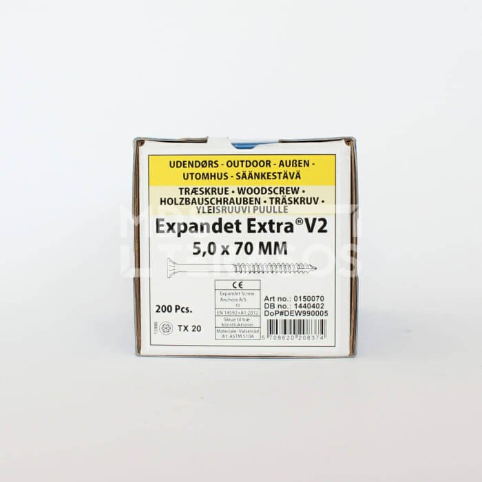 Wood screws for the field Expandet EXTRA V2 5×70 mm 200 pcs. - Image 2