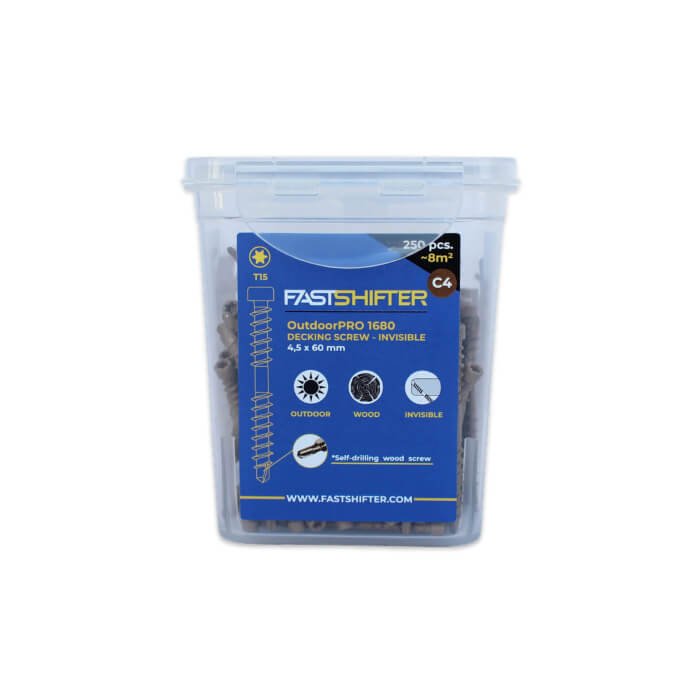 FASTSHIFTER invisible fastening screws for decking C4, 4.5x60 mm, 250 pcs. - Image 5