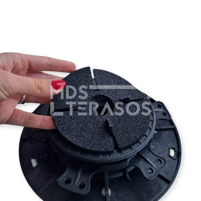Rubber sole for pedestal 110x110x3 mm - Image 2