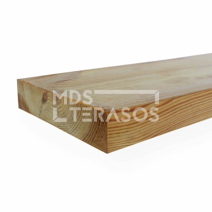 Impregnated pine decking board 28x120x5100 - Image 1