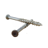 Wood screwdriver A2 with painted head, 4,8 x 65 mm brown (Stainless)
