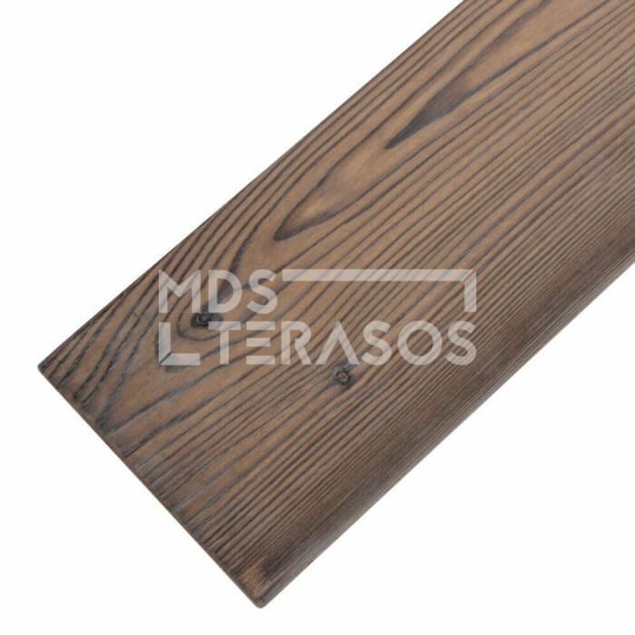 Natural burnt Siberian larch wood planks 28x140x4000 - Image 2