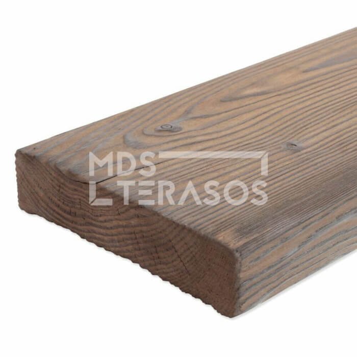 Natural burnt Siberian larch wood planks 28x140x4000 - Image 1