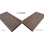 Newood WPC board Forest Brown 22x140x3600 double sided brushed/wood imitation - Image 9