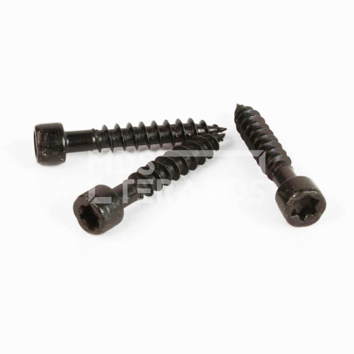 PICLIP black self-tapping screw for wood 4.2x25 mm - Image 1