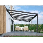 Gray aluminum canopy Stuttgart 3.1m depth, optional width - Image 6