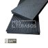 Scandic WPC terrace board Anthracite color 20x140x3600 ribbed/combed solid