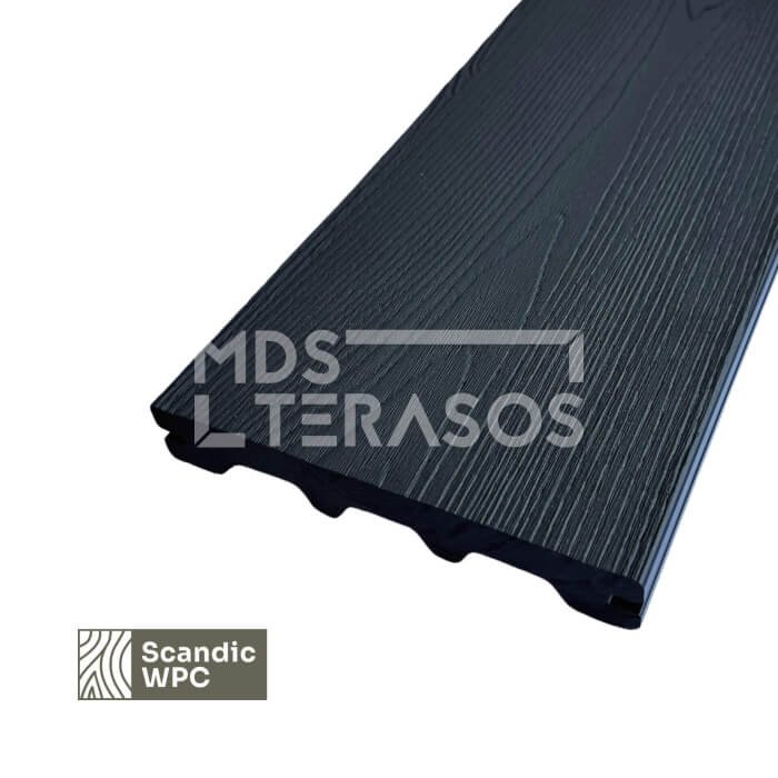 Scandic WPC terrace board Anthracite 24x146x3600 wood imitation - Image 5