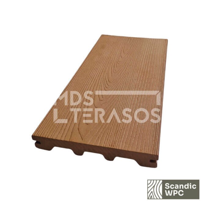 Scandic WPC decking board Sand color 24x146x4200 wood imitation - Image 4