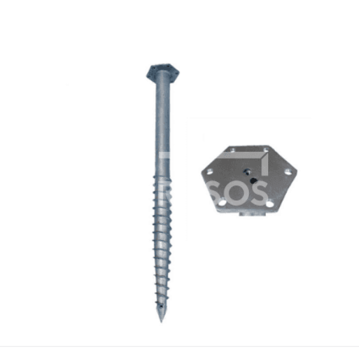 Screw foundation M - 76X2050X3.5 M16 HEX-160mm - Image 1