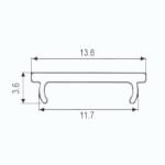 Profilio dangtelis LED apšvietimui, L-6000, matinis - Image 2