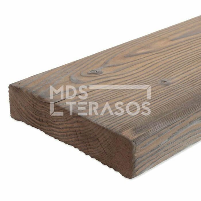 Natural burnt pine or spruce wood planks 28x120x4000 - Image 1