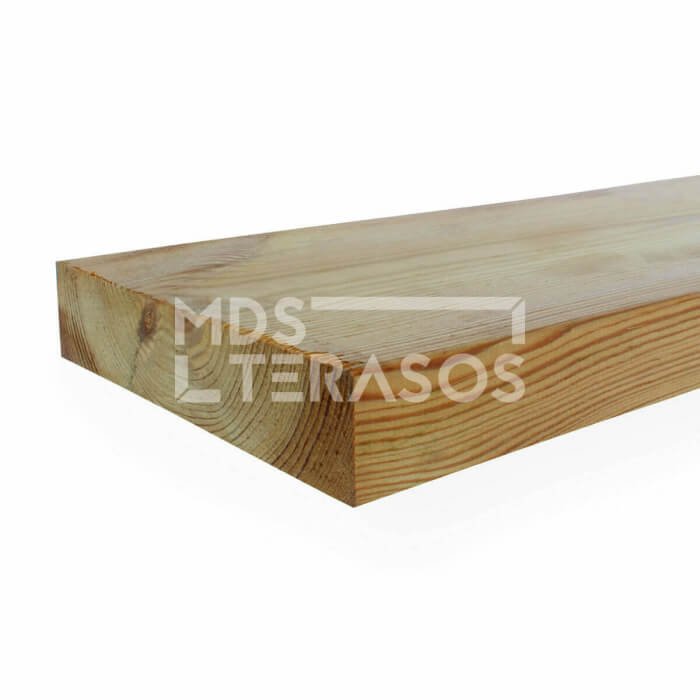 Impregnated Scandinavian pine decking board 28x120x5400 - Image 1