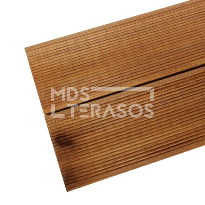 Grooved impregnated pine decking board 28x120x4200 - Image 2