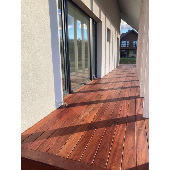 Hardwood decking board Jatoba 21x145x5500 - Image 3