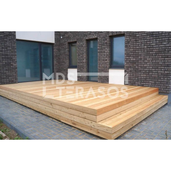 Maumedžio terasinės lentos 28x120x4000 - Image 5