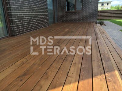 Maumedžio terasinė lenta 27x142x4000 - Image 2