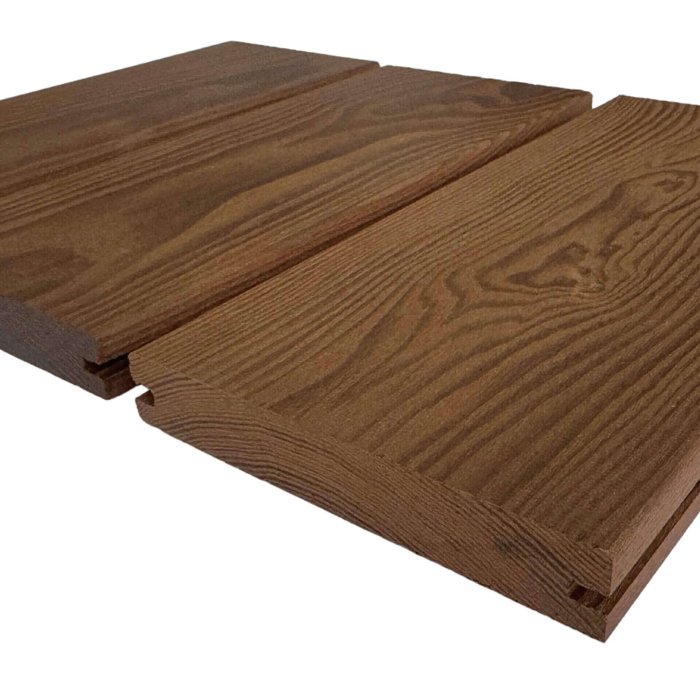 Certified Thermo Ash Decking Board AB 21x120x3000 - Image 3