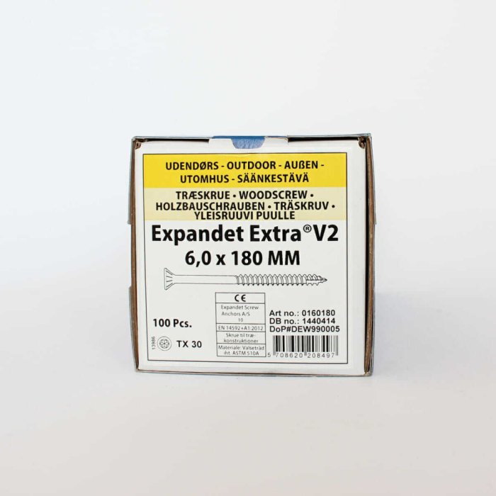 Wood screws for the field Expandet EXTRA V2 6x180 mm 100 pcs. - Image 2