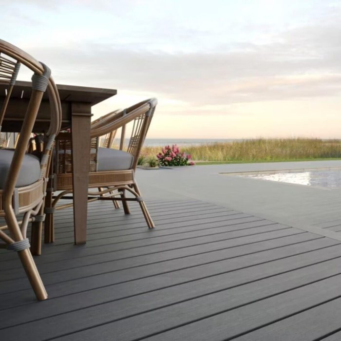 TREX Transcend Lineage WPC Island Mist Deck