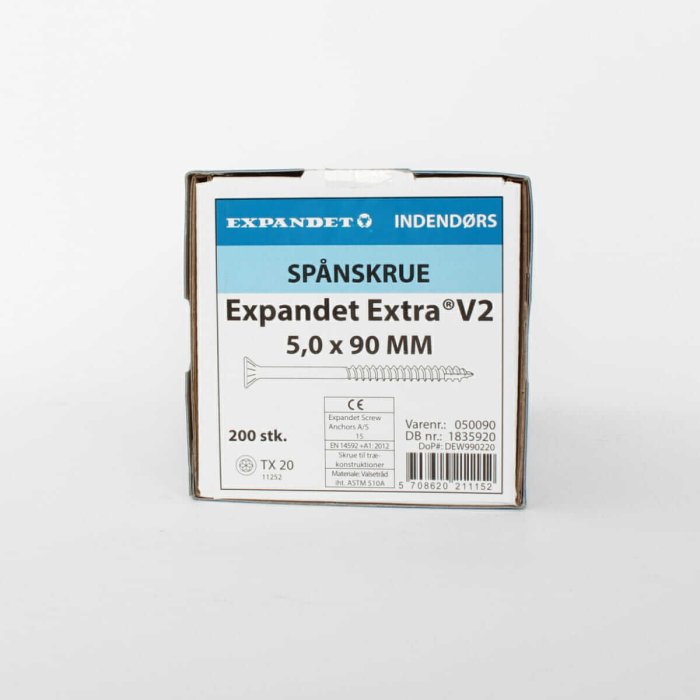 Galvanized wood screws Expandet Extra 5x90 mm 200 pcs. - Image 2