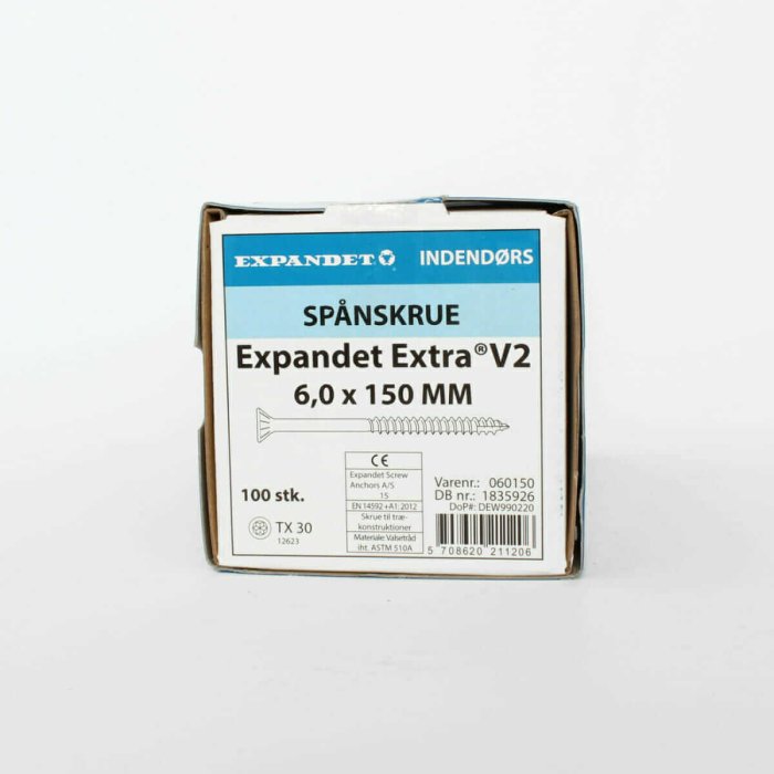 Galvanized wood screws Expandet Extra 6x150 mm 100 pcs. - Image 2