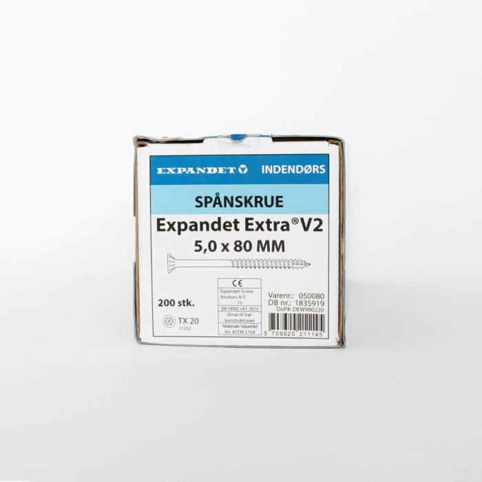 Galvanized wood screws Expandet Extra 5x80 mm 200 pcs. - Image 2