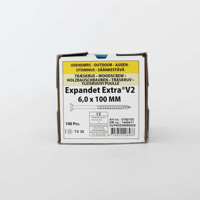 Wood screws for the field Expandet EXTRA V2 6×100 mm 100 pcs. - Image 2