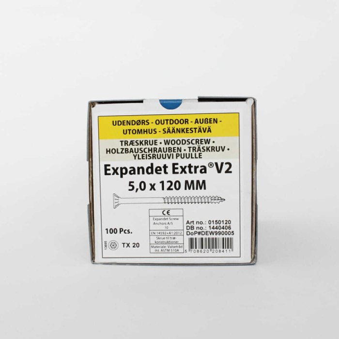 Wood screws for the field Expandet EXTRA V2 5×120 mm 100 pcs. - Image 2