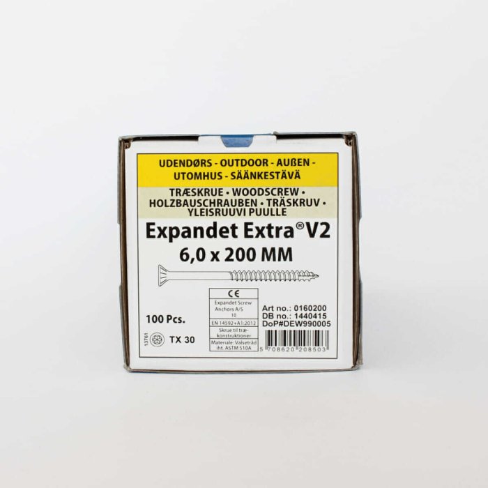 Wood screws for the field Expandet EXTRA V2 6×200 mm 100 pcs. - Image 2