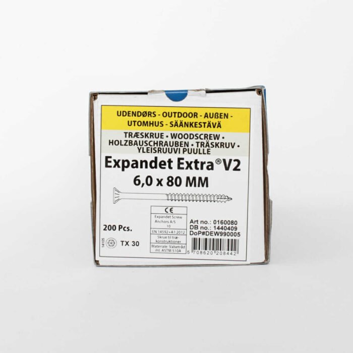 Wood screws for the field Expandet EXTRA V2 6x80 mm 200 pcs. - Image 2