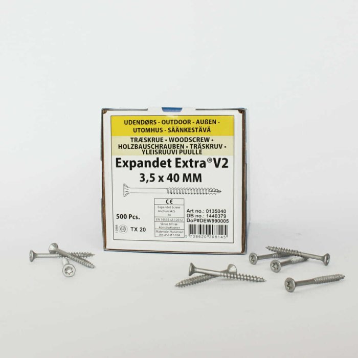 Wood screws for the field Expandet EXTRA V2 3.5×40 mm 500 pcs. - Image 2