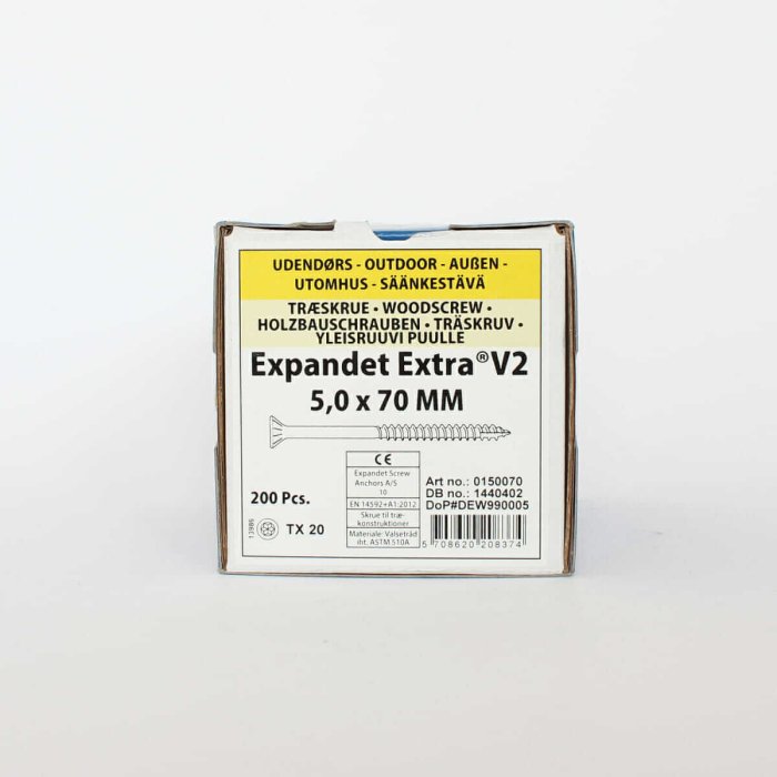 Wood screws for the field Expandet EXTRA V2 5×70 mm 200 pcs. - Image 2
