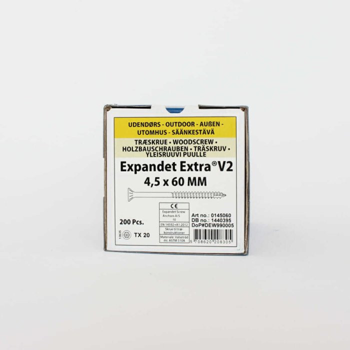 Wood screws for the field Expandet EXTRA V2 4.5×60 mm 200 pcs. - Image 2
