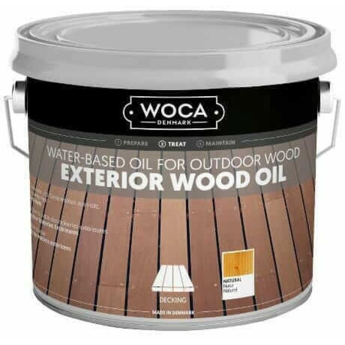 Oil for terraces with pigment