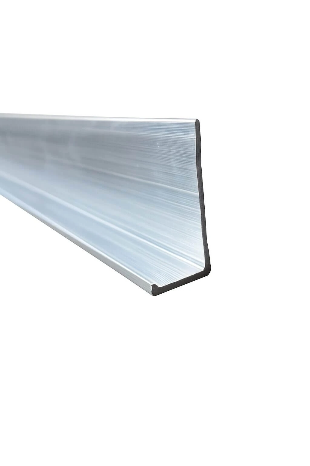 Bottom-tile-retainer Aluminum bottom tile retainer for terrace side cladding, 6000 mm - Image 1