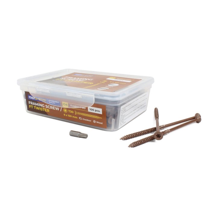FASTSHIFTER Twister Construction Screws 6x80/5x90/6x120/6x150 - Image 2