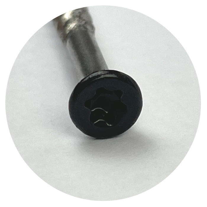 Fastshifter medsraigčiai fasadui 4,3×45 mm, juodi