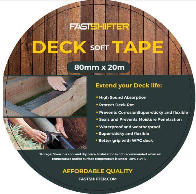 FastShifter-Deck-Soft-Tape-1 Fastshifter Deck Soft Tape adhesive joist tape, 80mm wide, 20m - Image 1