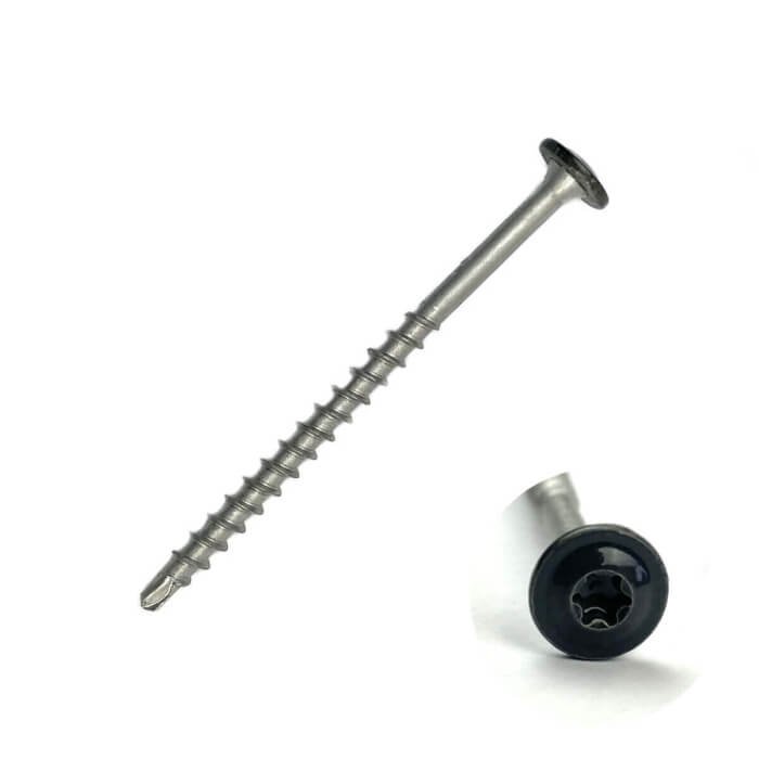 Fastshifter Flange Head Decking Screws, 4.5x65mm, with Drill Tip, SS410, 100 pcs., 2 Colors - Image 6