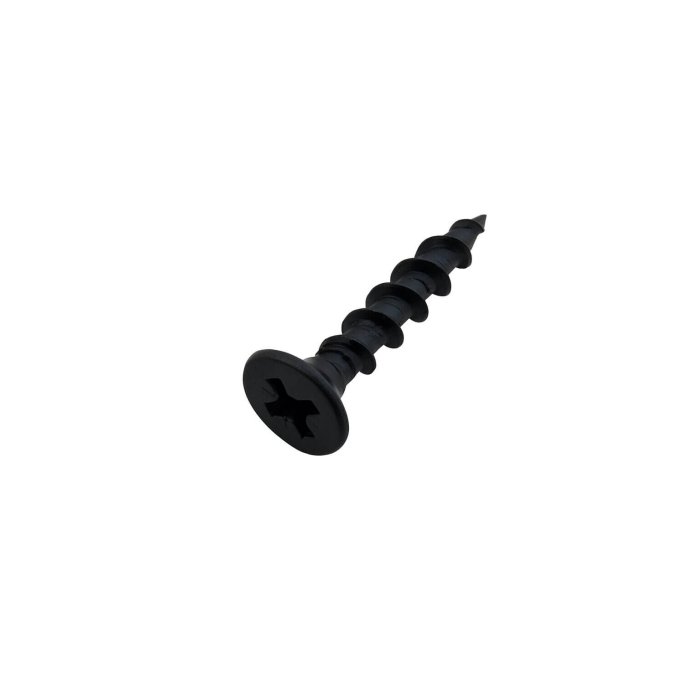 Louvre holder wood screw, 3.5x19, A2, black head, 100 pcs - Image 2